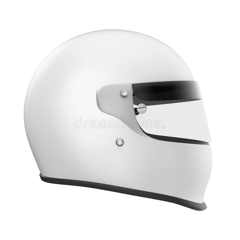 Casco di automobilismo isolato illustrazione vettoriale