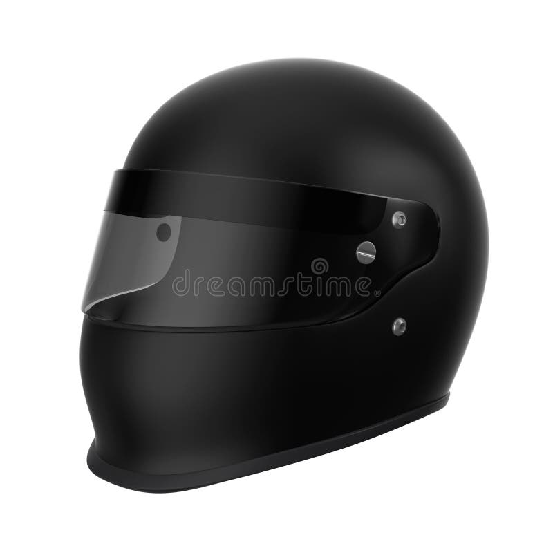 Casco di automobilismo isolato illustrazione di stock