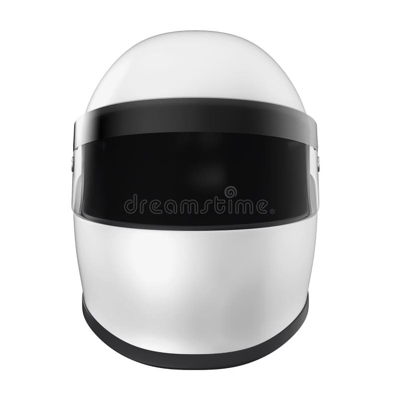 Casco di automobilismo isolato illustrazione vettoriale