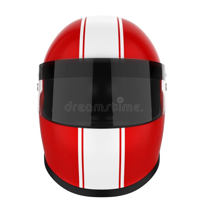Casco di automobilismo isolato illustrazione di stock