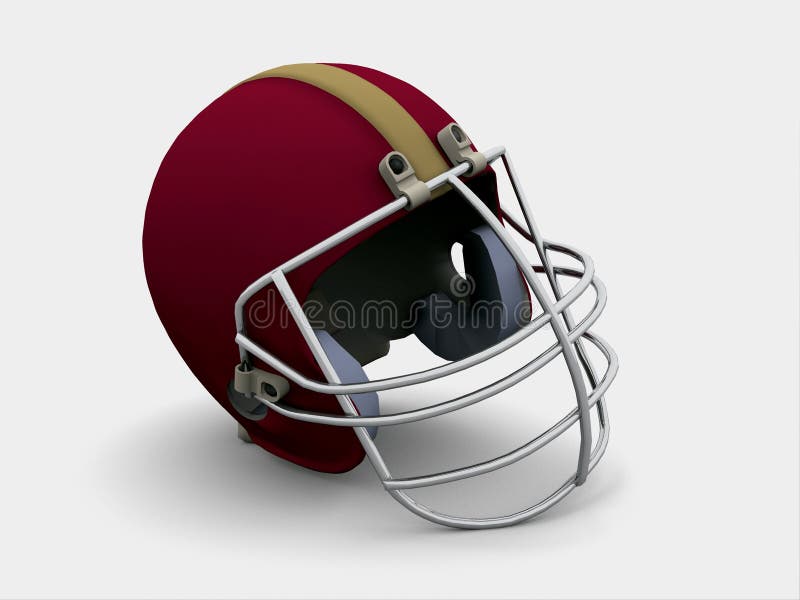 Casco di gioco del calcio illustrazione vettoriale