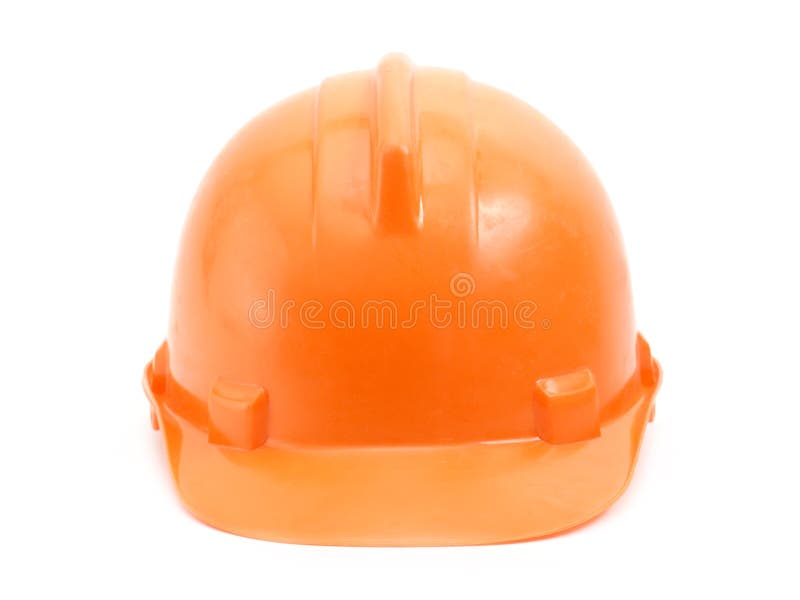 Casco di sicurezza arancione fotografia stock libera da diritti Casco di sicurezza arancione fotografia stock libera da diritti