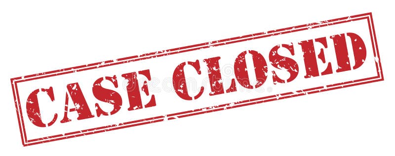 Case Closed Stamp on White Background Stock Illustration - Illustration
