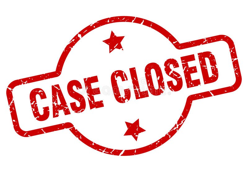 Case closed stamp stock vector. Illustration of vintage - 148440945