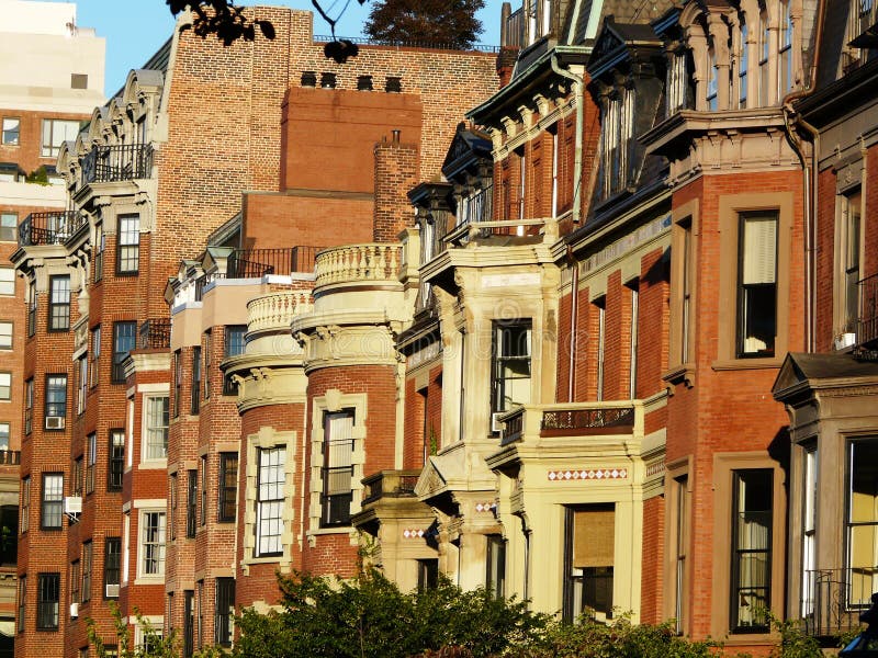 Case di Backbay Boston immagine stock libera da diritti Case di Backbay Boston immagine stock libera da diritti