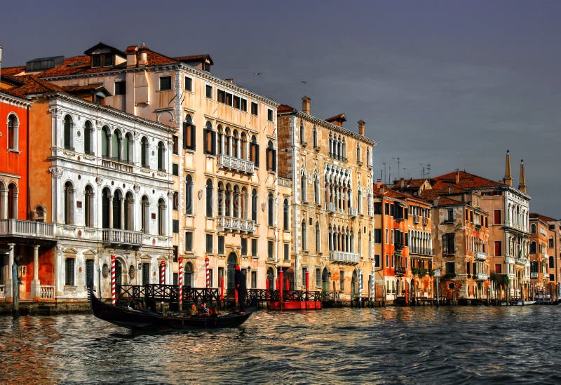 Vecchie Case Di Venezia Su Grand Canal Immagine Stock Immagine di