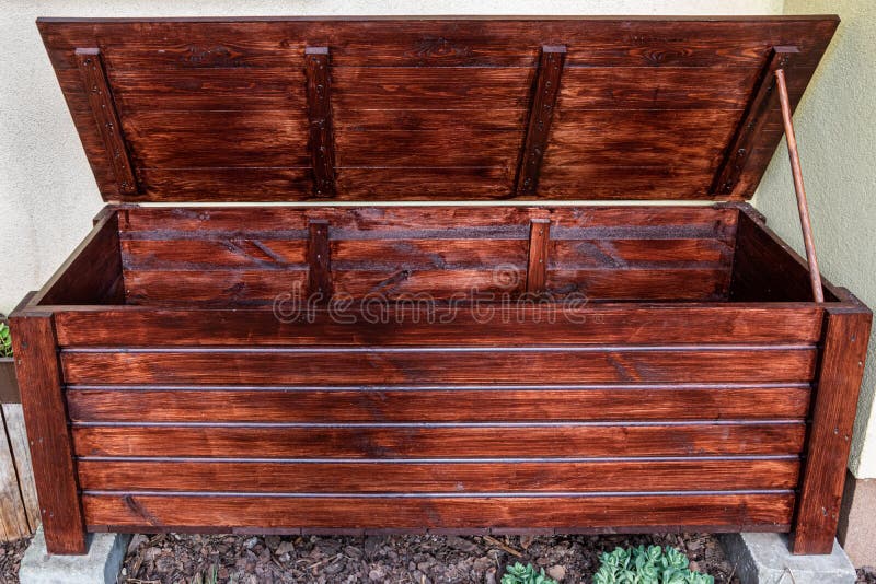 Case for Garden Tools. Selfmade Garden Chest, without Tools Just the