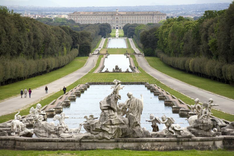 Caserta slottkunglig person royaltyfri fotografi