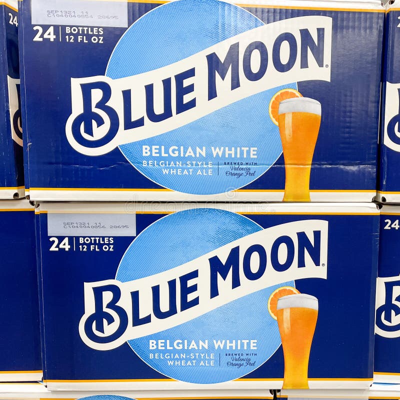 Blue Moon 12 oz, tall Beer Glass