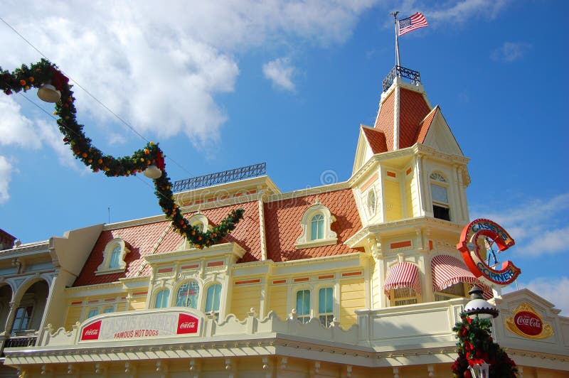 Casey S Corner Restaurant in Magic Kingdom, Disney Editorial Photo