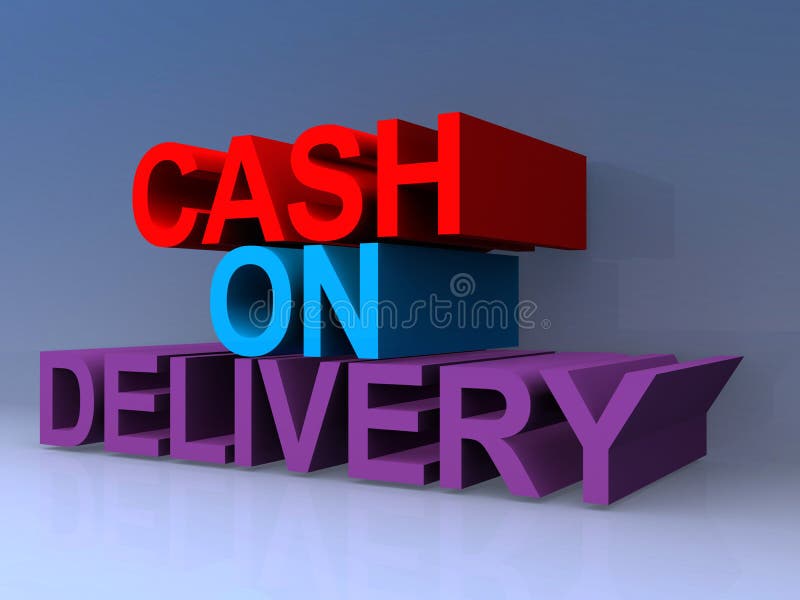 Cash of delivery stock illustration. Illustration of currency - 179510062