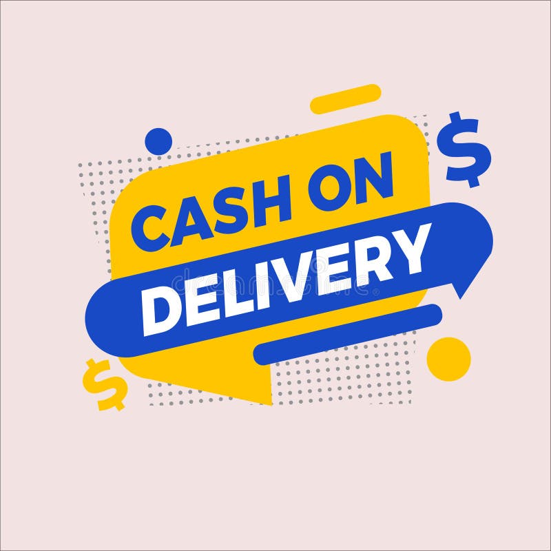 Cash on Delivery Ilustration Vector Stock Vector - Illustration of ...