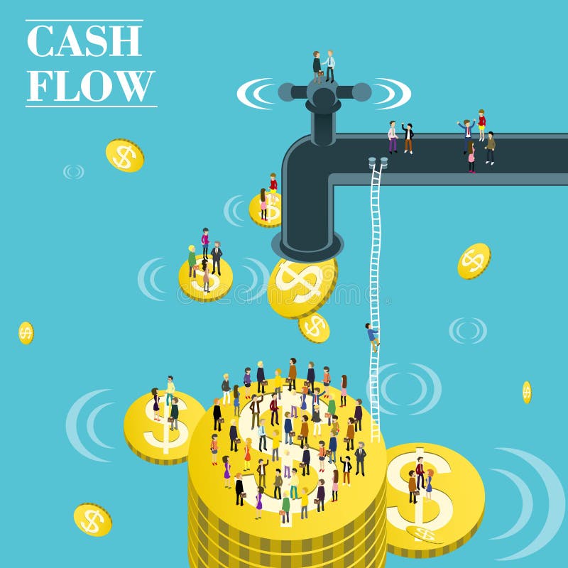 Cash flow royalty free illustration Cash flow royalty free illustration