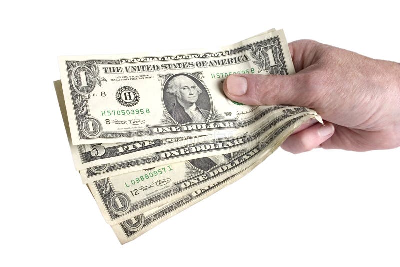 Cash in hand stock image. Image of fist, exchange, shopping 106763