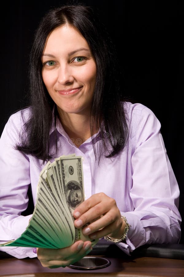 Cash in hands stock photo. Image of business, lady, girl 8753580