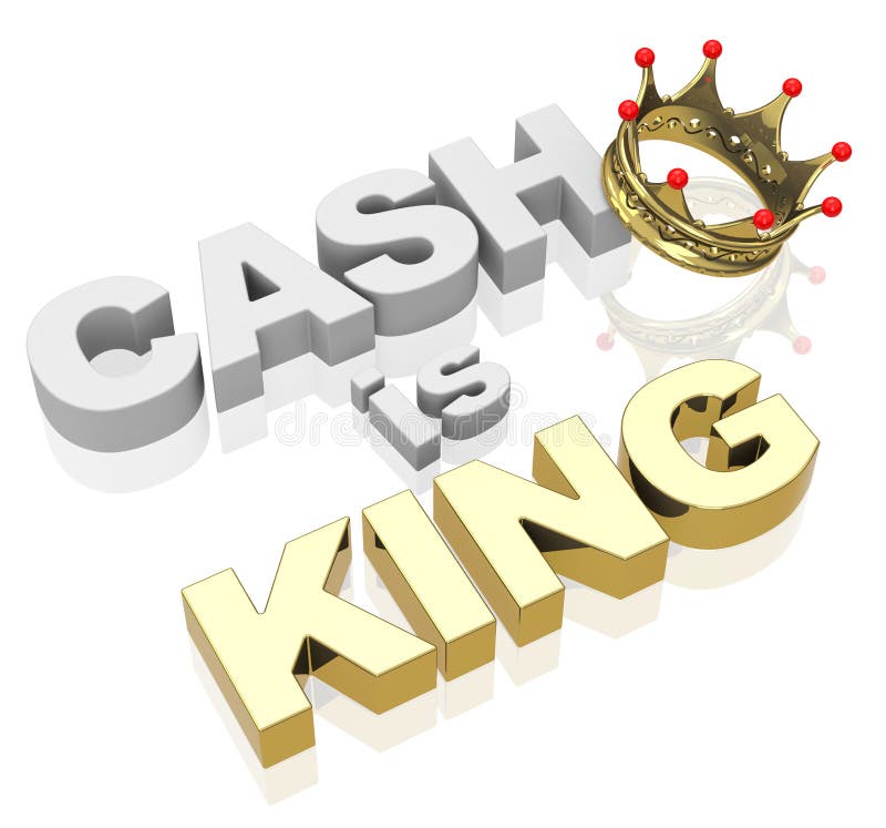 cash is king clipart cartoon