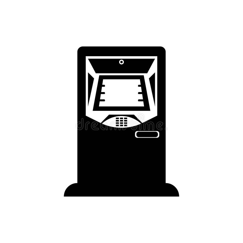 Cash machine and card,icon vector illustration design stock illustration