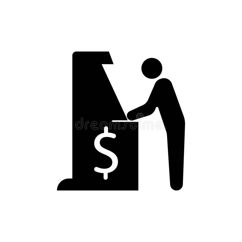 Cash machine and card,icon vector illustration design stock illustration