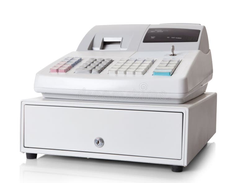 Cash Register stock photo. Image of keypad, money, store 1380476