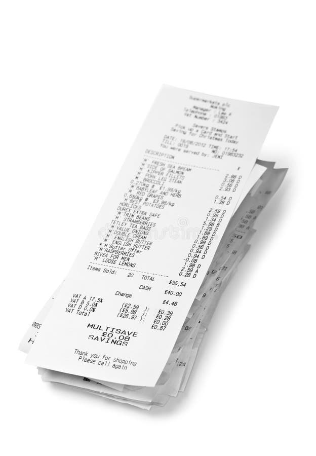 Stack O Receipts stock photo. Image of sales, spree, retail - 12269458