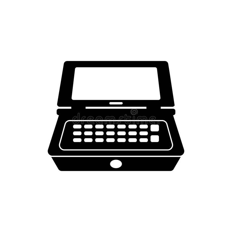 Cash register symbol icon, illustration design template stock illustration
