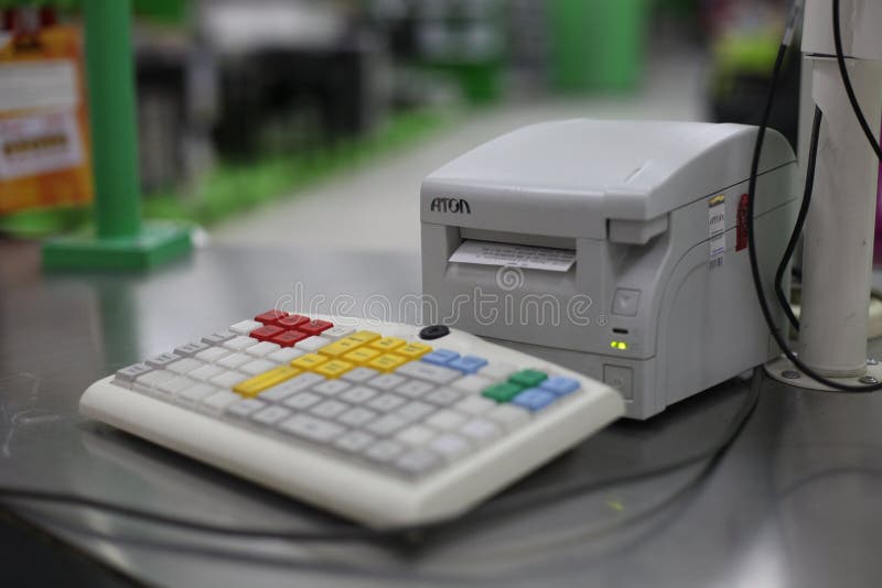 Cash register stock image