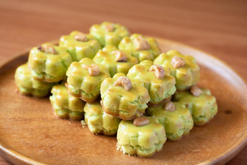 Cashew Nut Cookies or Singapore Cookies Stock Image Image of asian