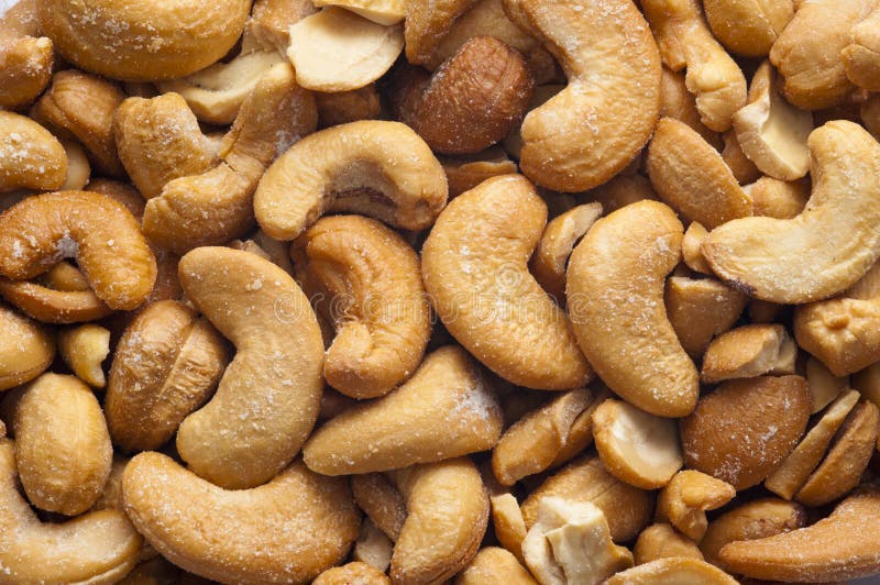 Cashew Salted stock photos