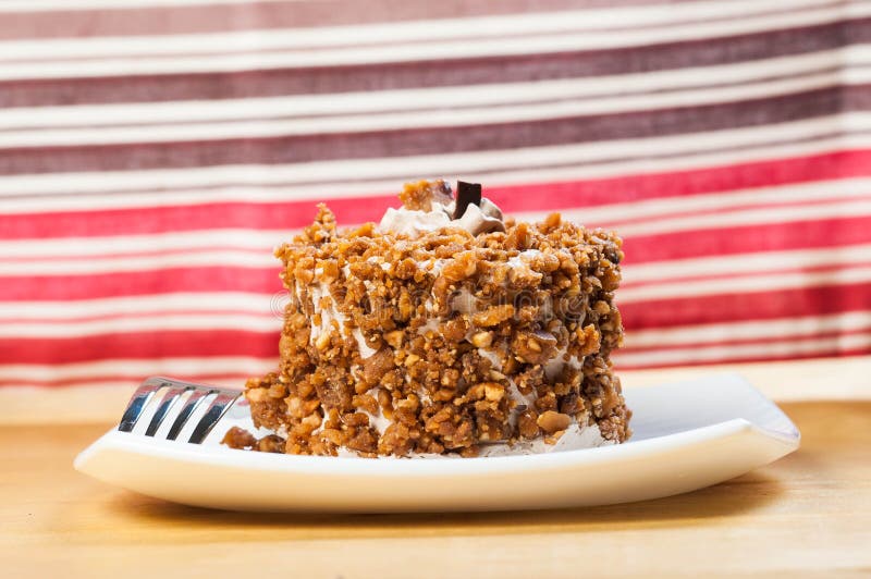 Cashew toffee nut cake stock photo. Image of breakfast 30933908