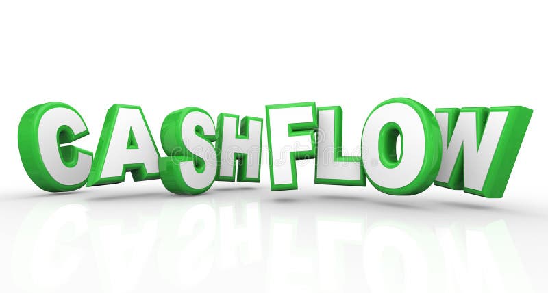 Cashflow 3d Words Income Revenue Stream Money Earnings