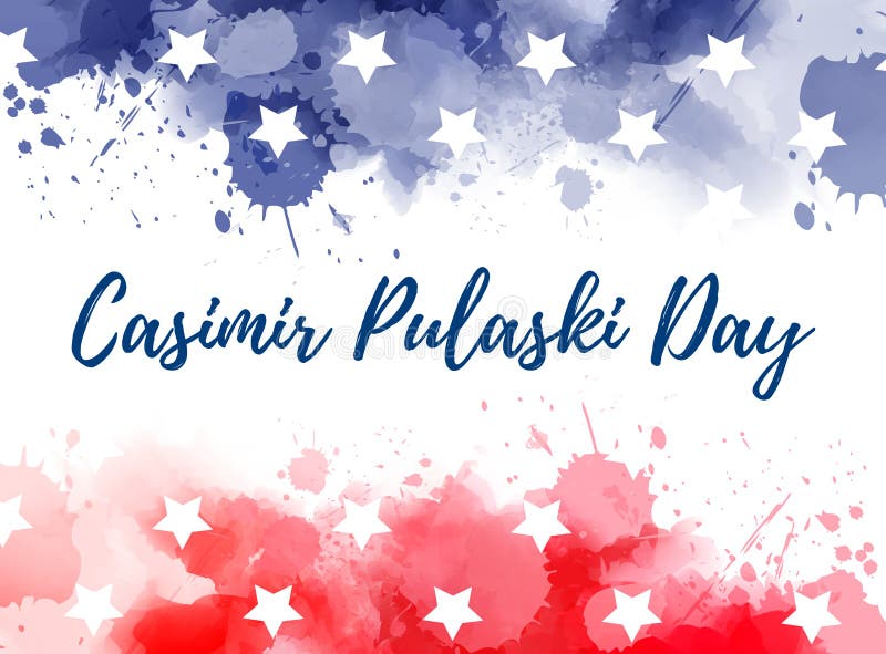 Casimir Pulaski day stock vector. Illustration of flag 140579257