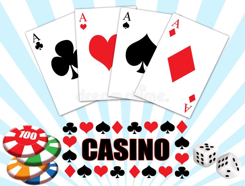 Casino background design stock illustration
