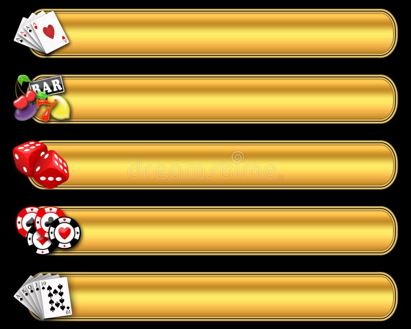 Casino banner set