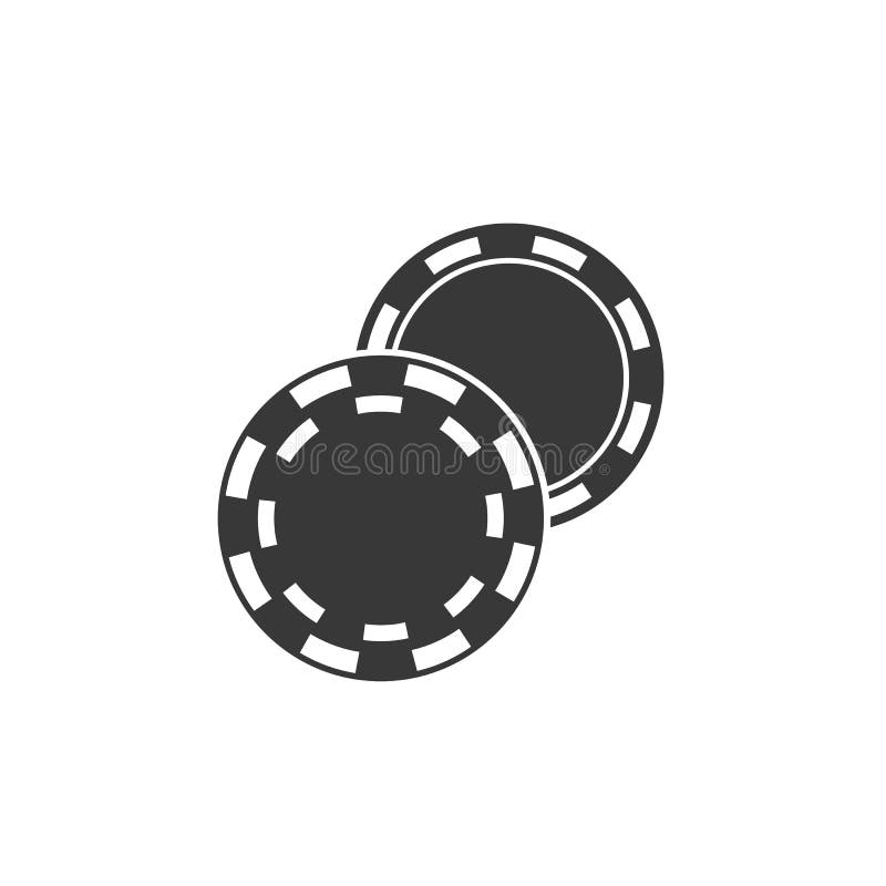 Casino, Poker Chip Flat Vector Icon Stock Illustration Illustration