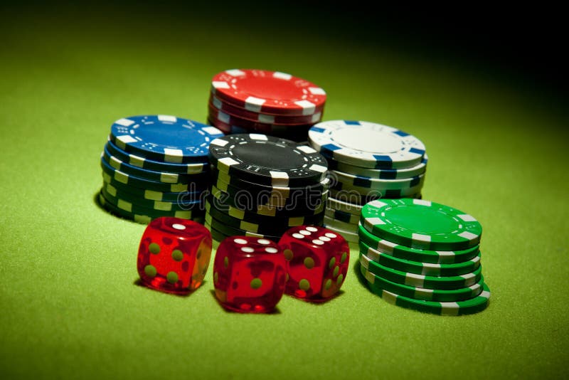 Casino chips background