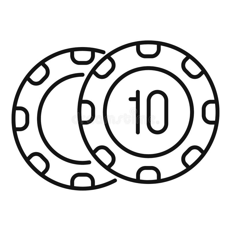 Casino Chips Outline Stock Illustrations 3,812 Casino Chips Outline