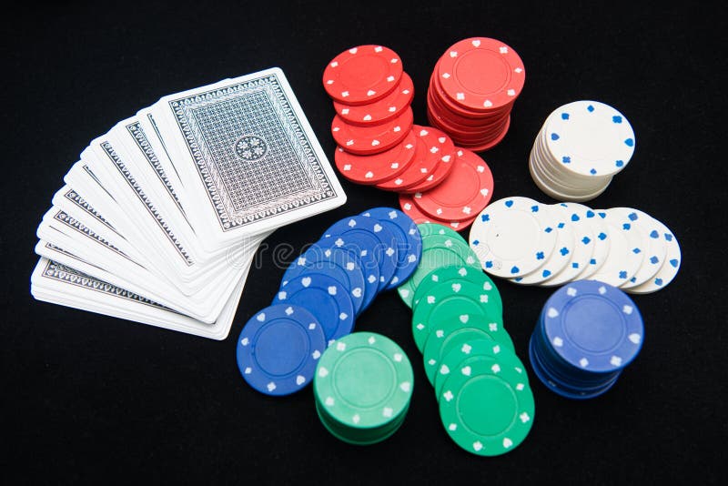 Casino Chips for Play in Card Game Stock Image Image of coin, casino