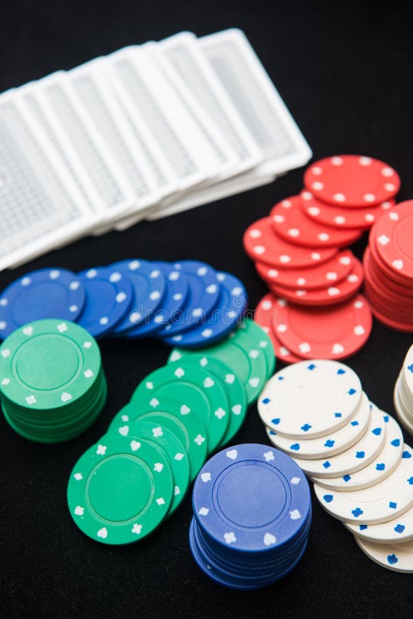 Casino Chips for Play in Card Game Stock Photo Image of gambling
