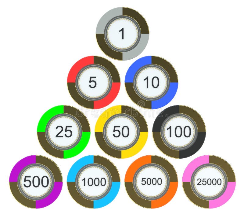 Casino chips stack royalty free illustration