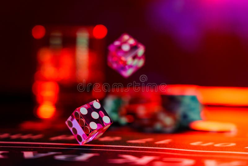 Casino Craps dice close up stock image. Image of cube 181868953