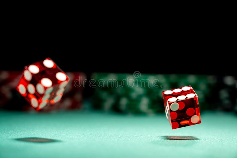 Casino Craps dice close up stock image. Image of betting 186525009