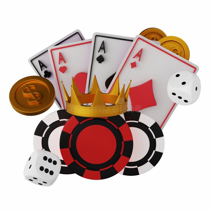 3d Online Casino Gambling Game Illustration Cards Bonus Sign Vector Golden  Reel Slot Chips Stock Illustration - Download Image Now - iStock