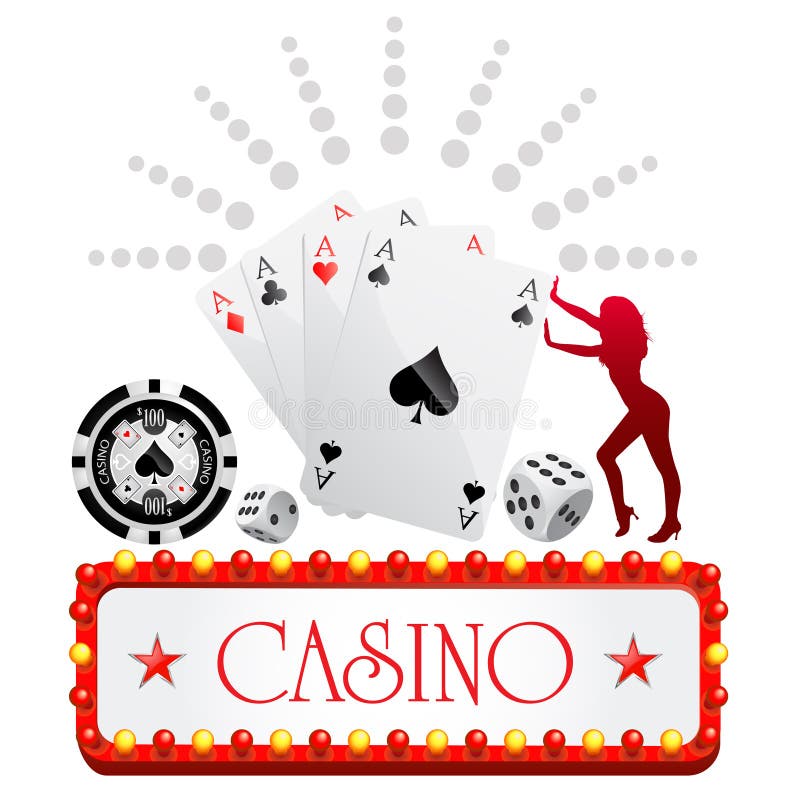 Casino design stock illustration