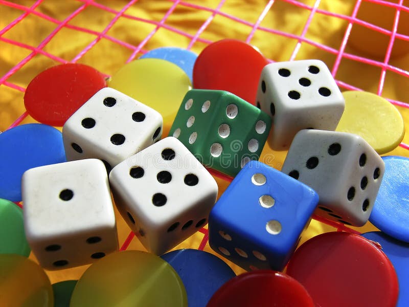 Board Game Pieces and Dice stock image. Image of figure - 28016131