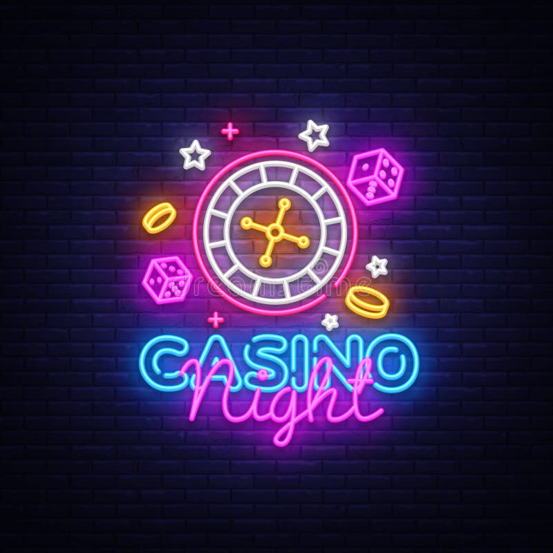 Casino night sign template Casino night sign template