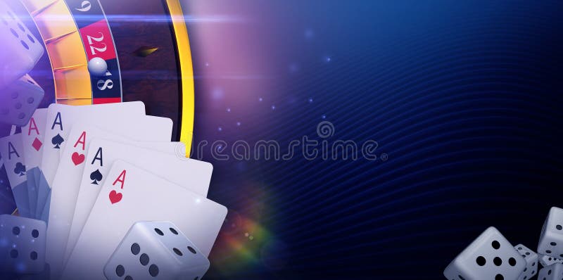 Casino Online Gaming Banner Stock Illustration - Illustration of risk,  craps: 97765099