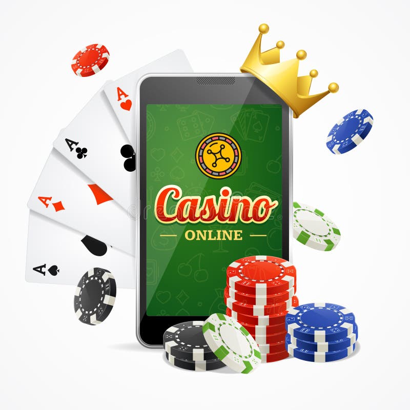 Free Vector  Gamble online casino video game console play flat