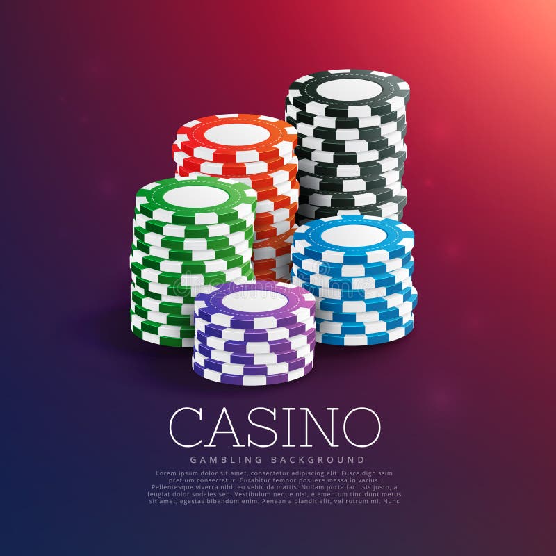 Playing Chips. the Settlement Coin in the Casino. Kasino Single Icon in