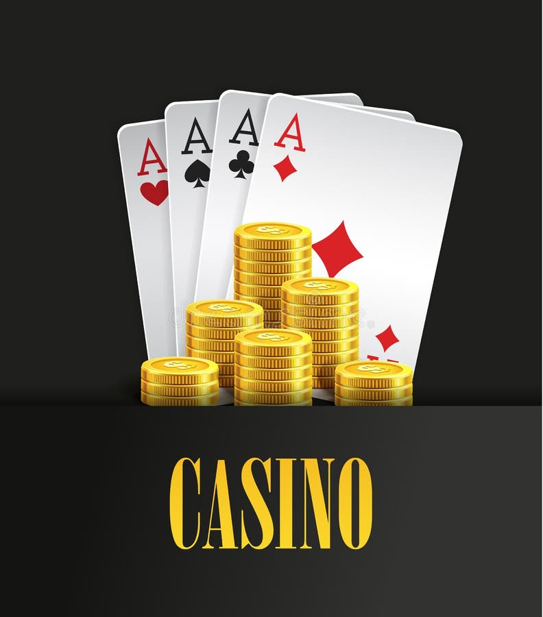 Casino Poker Poster Or Banner Background Or Flyer Template 