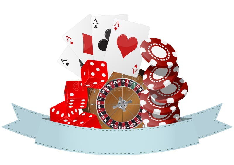 Casino ribbon stock illustration
